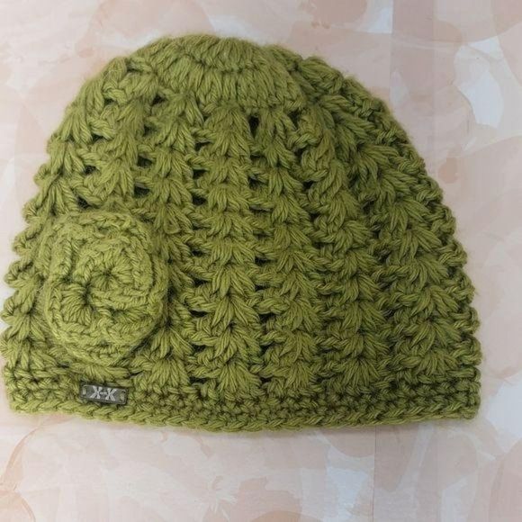 Krochet Kids Handmade‎ Green Beanie Style Cap Hat - Picture 6 of 10